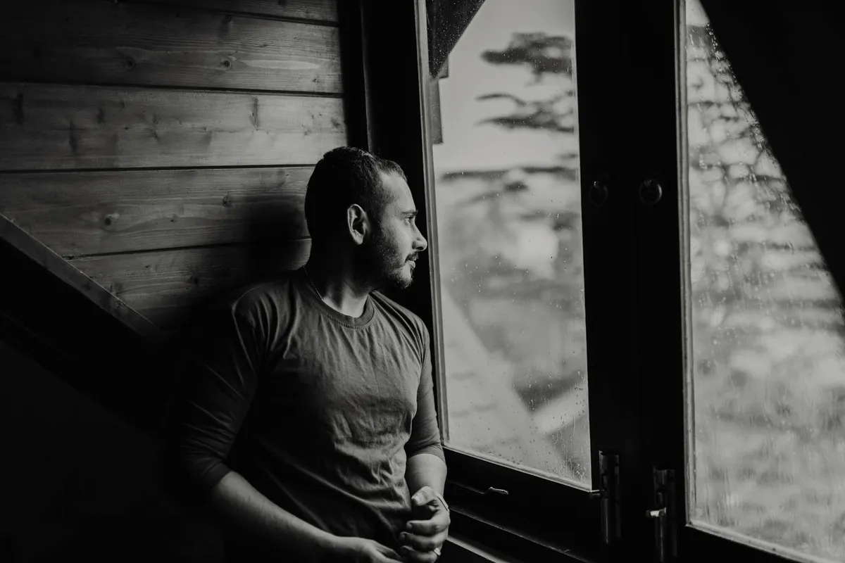 A thoughtful decision moment